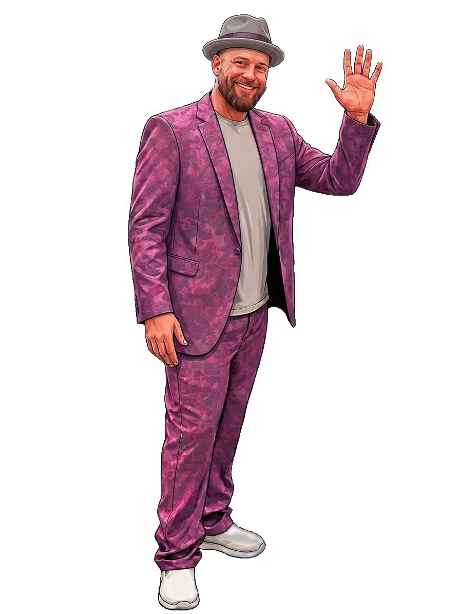Kenny waving